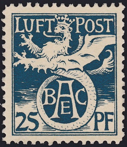 Bayern flugpostmarke f1 - bayern,