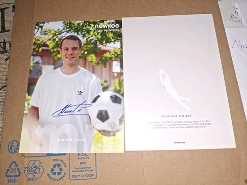 Autogrammkarte manuel neuer - manuel,