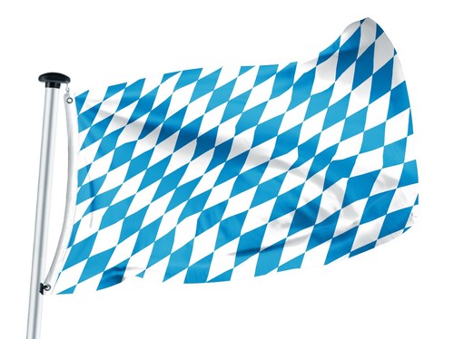 Flagly fahne bayern - bayern-raute, ohne