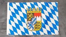 Fahne Flagge Bayern mit Wappen