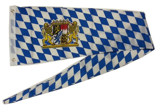 Bayern flagge mit wappen - bayern,