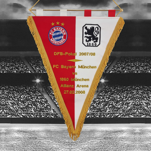 Bestickter wimpel bayern - wimpel,
