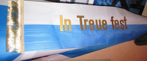 Kleine fahne treue fest - fahne:,